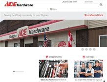 Tablet Screenshot of dakotaacehardware.com